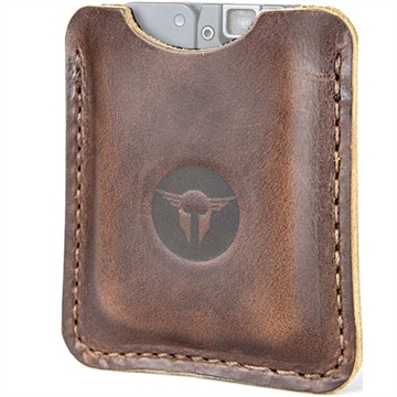 Picture of TRAILBLAZER LIFECARD LEATHER SLEEVE DARK BROWN LCS-DB LS-DB