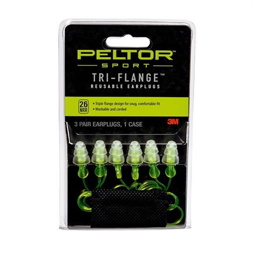 Picture of 3m Company SPORT REUSABLE TRI-FLANGE EARPLUGS-3 PAIR 7010336385