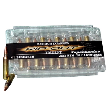 Picture of G2 Research RIP 223 RIP 223 Trident SuperSonic 223 Rem 65GR HP 20Bx/18Cs G00008 G2R223