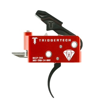 Picture of TriggerTech Diamond Two-Stage Black Pro Curved Trigger with 1.50-4 lbs Draw Weight for AR-15 Right AR0TRB14NNP