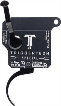 Picture of TriggerTech Special Two-Stage Pro Curved Trigger with 1-3.50 lbs Draw Weight & Matte Gray w/Black Parts Finish for Remington 700 Right R70TCB13TNP