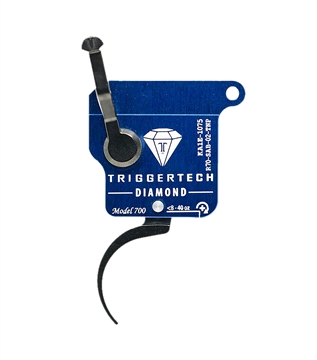 Picture of TriggerTech Rough Diamond, Single-Stage Trigger, Fits Remington 700 Clones, Pro-Curve Trigger, No Bolt-Release, Right Hand, PVD Finish, Blue and Black R70-SAB-02-TNP R70SAB02TNP