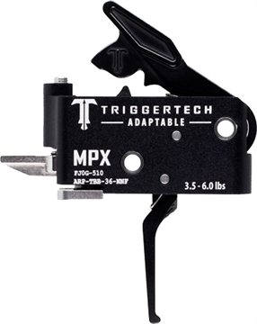 Picture of TriggerTech Adaptable Two-Stage Flat Trigger with 3.50-6 lbs Draw Weight & Black PVD Finish for Sig MPX ARPTBB36NNF