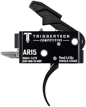 Picture of Triggertech AR15 SINGLE-STAGE COMPETITIVE PRO CURVED TRIGGER PVD BLACK AR0-SBB-33-NNP AR0SBB33NNP