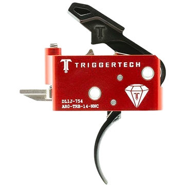 Picture of Trigger Tech TriggerTech AR15 Diamond Two Stage Triggers PVD Black Traditional Curved AR0-TRB-14-NNC