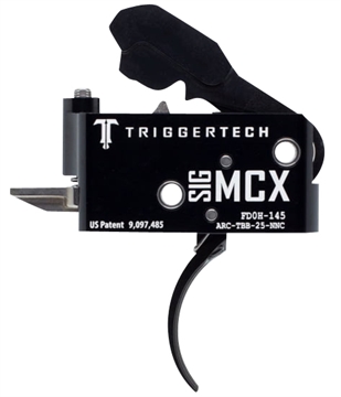 Picture of TriggerTech Adaptable Two-Stage Flat Trigger with 2.50-5 lbs Draw Weight & Black PVD Finish for Sig MCX ARCTBB25NNF