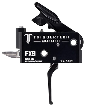Picture of TriggerTech Adaptable Two-Stage Flat Trigger with 3.50-6 lbs Draw Weight & Black PVD Finish for FN FX9 ARFTBB36NNF