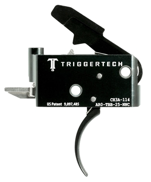 Picture of TriggerTech Adaptable Primary Two-Stage Traditional Curved Trigger with 2.50-5 lbs Draw Weight for AR-15 Right AROTBB25NNC