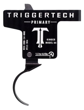 Picture of TriggerTech Primary Single-Stage Curved Trigger with 1.50-4 lbs Draw Weight & Black PVD Finish for Kimber M84 K84SBB14NNK