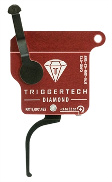 Picture of TriggerTech Trigger, 0.3-2.0LB Pull Weight, Fits Remington 700, Diamond Flat Clean Trigger, Right Hand, Adjustable, Black Finish, Includes Installation Tools, Instruction Book, & TriggerTech Patch R70-SRB-02-TNF R70SRB02TNF