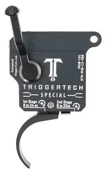 Picture of TriggerTech Special Two-Stage Pro Curved Trigger with 1-3.50 lbs Draw Weight & Matte Gray w/Black Parts Finish for Remington 700 Right R70TCB13TBP