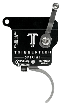 Picture of TriggerTech Special Single-Stage Traditional Curved Trigger with 1-3.50 lbs Draw Weight for Remington 700 Left R7LSBS13TBC