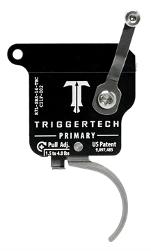 Picture of TriggerTech Primary Single-Stage Traditional Curved Trigger with 1.50-4 lbs Draw Weight for Remington 700 Left R7LSBS14TBC