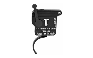 Picture of TriggerTech Trigger, 1.5-4LB Pull Weight, Fits Remington 700, Primary Curved Clean Trigger, Right Hand, Adjustable, Black Finish, Includes Installation Tools, Instruction Book, & TriggerTech Patch R70-SBB-14-TNC
