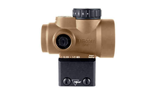 Picture of Trijicon MRO SD, Green Dot, 25mm Objective, 2 MOA Dot, Anodized Finish, Coyote Brown, Lower 1/3 Co-Witness Mount MRO-C-2200349