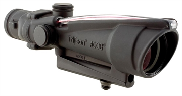 Picture of Trijicon ACOG Black Hardcoat Anodized 3.5x35mm Illuminated Red Donut .223/5.56 BDC Reticle 100136