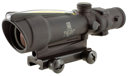 Picture of Trijicon ACOG Matte Black 3.5x 35mm Illuminated Amber Chevron .308/7.62 BDC Reticle 100143