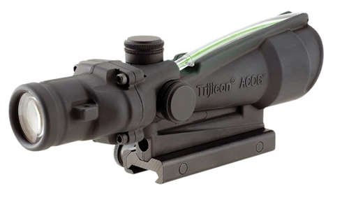 Picture of Trijicon ACOG Black Hardcoat Anodized 3.5x 35mm Illuminated Green Horseshoe 308 Ballistic Reticle 100155