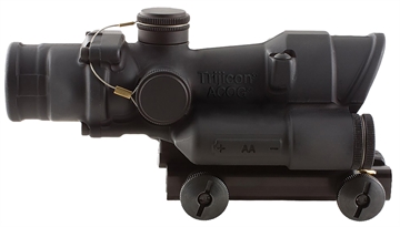 Picture of Trijicon ACOG 4x 32mm Obj 36.80 ft @ 100 yds FOV Matte Black Finish LED Illuminated Green Crosshair 300 Blk 100432