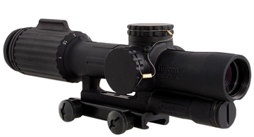 Picture of Trijicon VCOG Black Hardcoat Anodized 1-6x 24mm LED Red Segmented Circle w/Crosshair 223 77gr Reticle 1600001