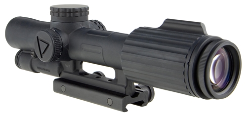 Picture of Trijicon VCOG Black Hardcoat Anodized 1-6x 24mm LED Illuminated Red Horseshoe Dot w/Crosshair 308 175gr Reticle 1600005