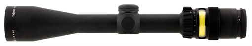Picture of Trijicon AccuPoint Black Hardcoat Anodized 3-9x 40mm 1" Tube Illuminated Duplex Crosshair w/Amber Dot Reticle 200001