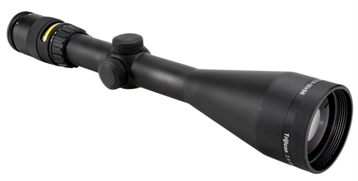 Picture of Trijicon AccuPoint Black Hardcoat Anodized 2.5-10x56mm 30mm Tube Illuminated Amber Triangle Post Reticle 200022