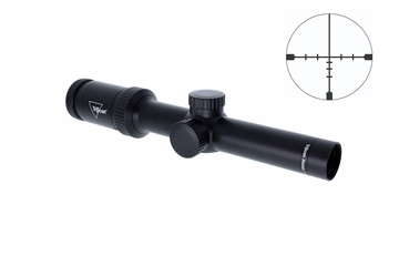 Picture of Trijicon Huron Satin Black 1-6x 24mm 30mm Tube BDC Hunter Holds Reticle 2700008