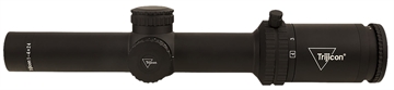 Picture of Trijicon Credo Matte Black 1-4x24mm 30mm Tube LED Illuminated Red MRAD Ranging Reticle 2900011