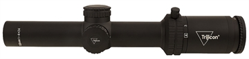 Picture of Trijicon Credo Matte Black 1-4x24mm 30mm Tube LED Illuminated Green MRAD Ranging Reticle 2900012