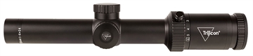 Picture of Trijicon Credo HX 1-6x24mm Second Focal Plane Riflescope with Red LED Dot, BDC Hunter Holds .308, 30mm Tube, Satin Black, Low Capped Adjusters CRHX624-C-2900019