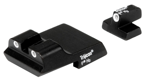 Picture of Trijicon Bright & Tough Night Sights Green/Tritium White Outline Front Sight-Green/Tritium White Outline Rear Sight Smith & Wesson 1911 600437
