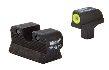 Show details for Trijicon HD Night Sights Green/Tritium Yellow Outline Front Sight-Green Tritium Black Outline Rear Sight Colt 1911 600514 Picture of Trijicon HD Night Sights Green/Tritium Yellow Outline Front Sight-Green Tritium Black Outline Rear Sight Colt 1911 600514