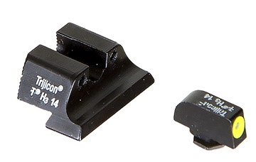 Picture of Trijicon HD Night Sights Green/Tritium Yellow Outline Front Sight-Green Tritium Black Outline Rear Sight Glock 20/21 Large Frame 600545