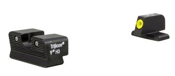 Picture of Trijicon HD XR Night Sights Green/Tritium Yellow Outline Front Sight-Green Tritium Black Outline Rear Sight Sig Sauer P225/P226/P228 #8 Front/#8 Rear 600865