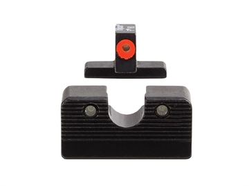 Picture of Trijicon HD XR Night Sight Set Green Tritium/Orange Outline Front, Green Tritium Rear, Black Frame, Fits FN 509 601000