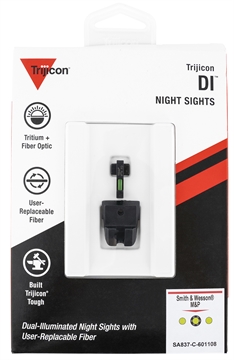 Picture of Trijicon DI Night Sight Set Green/Tritium/Fiber Optic Front Sight-Green Tritium Black Outline Rear Sight Smith & Wesson M&P/M&P M2.0/SD9 VE 601108