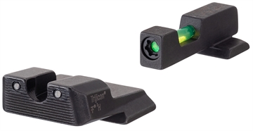 Picture of Trijicon DI Night Sight Set Green/Tritium/Fiber Optic Front Sight-Green Tritium Black Outline Rear Sight Smith & Wesson M&P Shield/M&P Shield Plus 601110