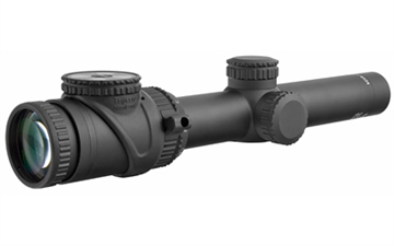 Picture of Trijicon AccuPoint 1-6x24mm Riflescope with BAC, Amber Triangle Post Reticle, 30mm Tube, Matte Black, Capped Adjusters TR25-C-200091
