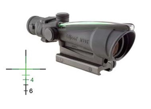 Picture of Trijicon ACOG Black Hardcoat Anodized 3.5x35mm Illuminated Green Crosshair .308/7.62 BDC Reticle 100161
