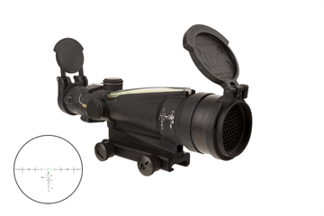 Picture of Trijicon ACOG 3.5x35 Scope, Dual Illuminated Green Horseshoe/Dot M249 Ballistic Reticle with TA51 Mount and ARD TA11MGO-M249