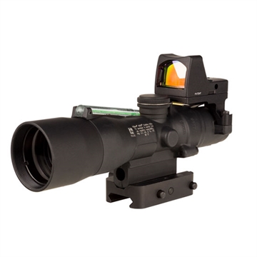 Picture of Trijicon Compact ACOG 3x30 Rifle Scope Green Horseshoe/Dot 5.56x45mm/62gr. Red Dot Combo Illuminated Black TA33-C-400394