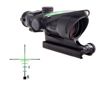 Picture of Trijicon ACOG Black Hardcoat Anodized 4x32mm Illuminated Green Crosshair .223/5.56 BDC Reticle 100209