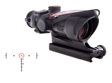 Picture of Trijicon ACOG Rifle Scope, 4X32, Red Horseshoe .223 Illuminated Reticle, Includes TA51 Mount, Matte Finish TA31H 100219