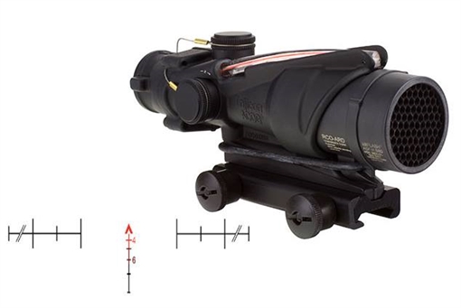 Picture of Trijicon ACOG, 4x32, Dual Illuminated Red Chevron, USMC Rifle Combat Optic (RCO) for A4 (20 in. barrel), With TA51 Mount TA31RCO-A4CP 100226