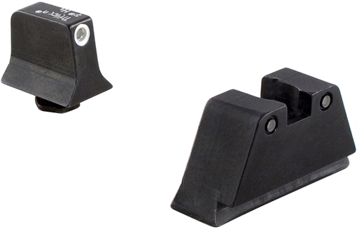 Picture of Trijicon Bright & Tough Night Sight Suppressor Night Sight Set for Glock - White Front/Black Rear with Green Lamps GL201-C-600658