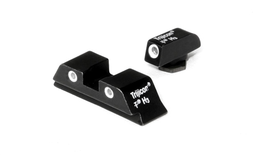 Picture of Trijicon Bright & Tough Night Sights Green/Tritium White Outline Front Sight-Green/Tritium White Outline Rear Sight Glock 17/17L/19 Standard Frame 600210