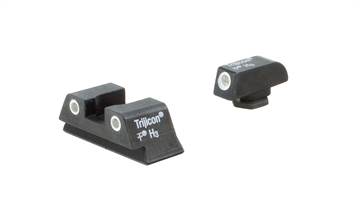 Picture of Trijicon Bright & Tough Night Sights Green/Tritium White Outline Front Sight-Green/Tritium White Outline Rear Sight Glock 42/43 Small Frame 600777