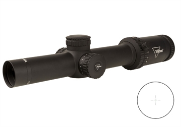 Picture of Trijicon Credo 1-6x24 (FFP) 30mm Rifle Scope w/Green MRAD Segment Circle Low Capped Adjusters CR624-C-2900024