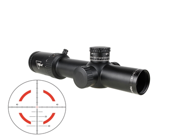 Picture of Trijicon Credo HX, 1-10X28mm, First Focal Plane Riflescope, Red/Green MOA Segmented Circle Reticle, 34mm Tube, Matte Finish, Black CRHX1028-C-2900049